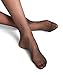 FALKE Women's Pure Matt Thigh Highs, Sheer 20 Denier, Thigh High Stockings with Modern Lace Trim, Non Slip Grips, Black (Black 3009), US shoe 7.5-8, 1 Pair