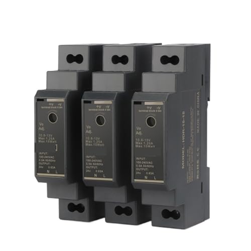 Alimentation à découpage HDR-15-5 transformateur rail DIN DC 5V 15W