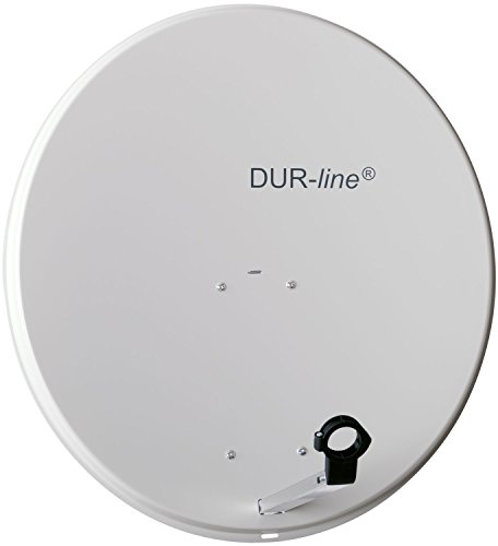 DUR-line MDA 80cm Hellgrau - Aluminium Satellitenschüssel mit...