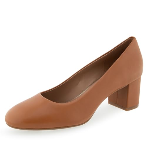 Aerosoles Ebel marron clair chaussures cuir femme 36 mocassins plats