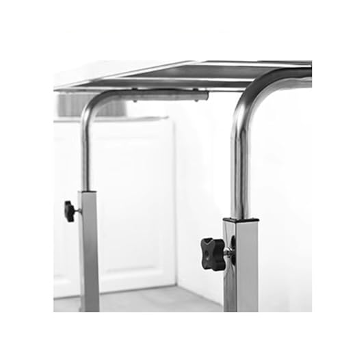 Bureau mobile et table de chevet en acier inoxydable réglable - 5