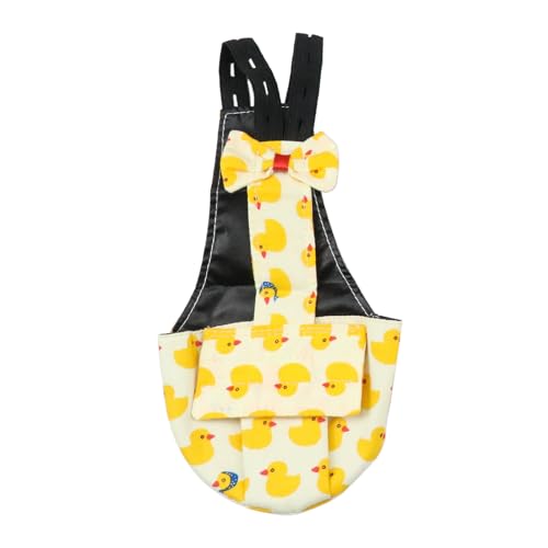 BestParts Adjustable Diaper Waterproof Reusable Diapers, Cloth Diaper Wearable Poultry for Farm Pet Goose, Pet Duck,Pet Chicken, (Yellow Duck, S(0.55-1.65pounds), 1, Count)