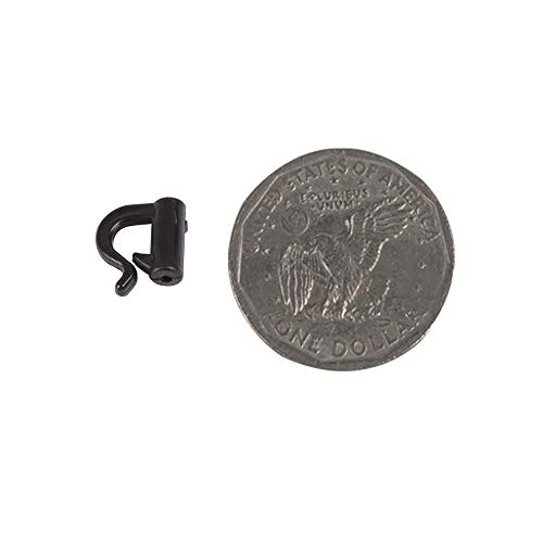 Dr.fish 100 Pack Quick Change Spinner Clevis Plastic Fishing Clevis Speed Clevis Black #TOP2