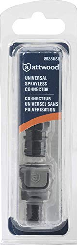 attwood 8838US6 Universal Male and Female Sprayless Connector with Thread Sealant (Deluxe Edition)