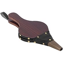 EBTOOLS Fireplace Bellows, 12 Inch Wood Bellows Fireplace Blower Manual Wood Air Blower with Hanging Strap for Outdoor Camping BBQ Grill