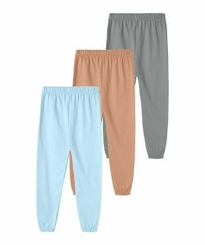 Image of SHODOX Girls Cotton Blend Printed Regular fit Track Pants (Pack of 3)