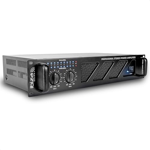Ibiza AMP300-MKII Amplificateur Sono Professionnel 2x240W – Amplificateur de Puissance Stéréo...