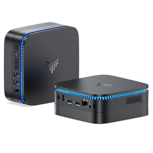 Image of KAMRUI AK1PLUS Mini Computer, 12GB LPDDR5 256GB M.2 SSD, Intel Processor N100 (Up to 3.4GHz), Mini Desktop Computer Support 4K Dual Display, WiFi 5, BT 4.2, Gigabit Ethernet, Business Office PC