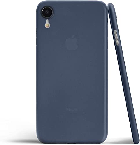 Image of ExpressB Compatible iPhone XR Case 6.1 Inch (2018) Ultra-Thin Hard Cover Slim Fit [0.35mm] Thinnest Protect Bumper for iPhone XR Lightweight - Matte Finish Blue