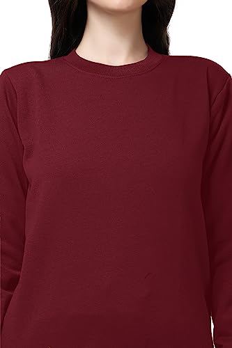 Image of Women's Full Sleeves Round Neck Winter wear Casual Fit Sweatshirt and Jogger Set Cotton Stretchable Comfort Fit and Warm for Cold Season for Everyday Winter Season Wear