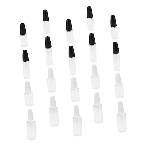 Lurrose Bottle Dispenser Set 20pcs Extra Long Needle Plastic Dropper Bottles for Liquid Glue Precision Tip Application