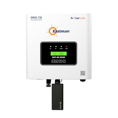 Image of Eastman 5kW Grid Tie Solar Inverter | Three Phase On-Grid System for Residential Use | Smart Monitoring | Lightweight | High Output Efficiency | Surge Protection | 10 Years Warranty