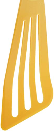 Image of Mercer Culinary Hell's Tools Hi-Heat Slotted Spatula, 12 Inch x 3.5 Inch, Yellow