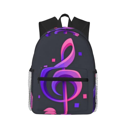 Sac à dos loup pour femmes et hommes grand compartiment violet One Size