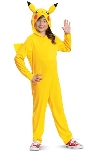 Pokémon | Costume Capuche Pikachu Enfant | Taille 4-6 Ans | Déguisement à Capuche | Licence Officielle Pokémon | Doux et Confortable | Pour Anniversaires...
