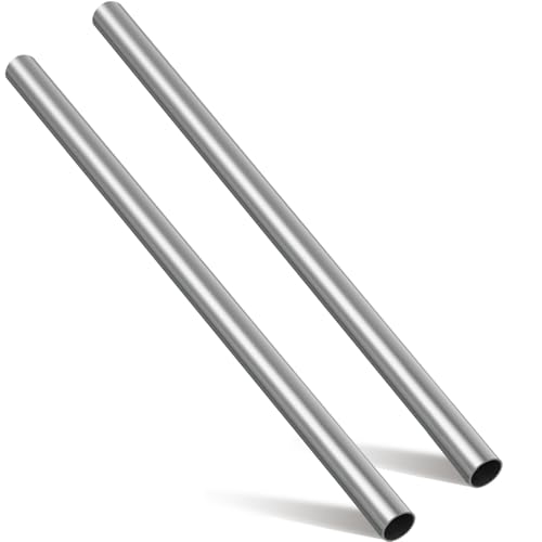 Hicarer 2 Pcs 1-1/2 Inch OD 304 Stainless Steel Tubing 24 Inch Length