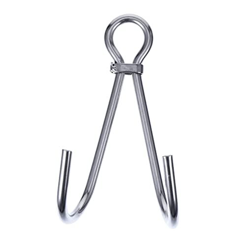 BCOATH Underwater Photography Accessory Stainless Steel Double Hook for Drift Diving