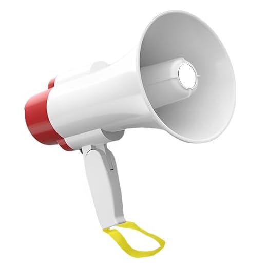 Megafone Portatil Recarregável Com Sirene Musical E Gravador CBRN20577 - Commerce Brasil