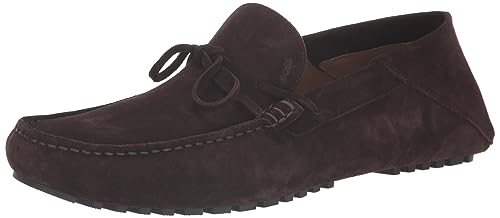 Image of BOSS Women's Suede Slip-on Moccasins with Top Bow Detail