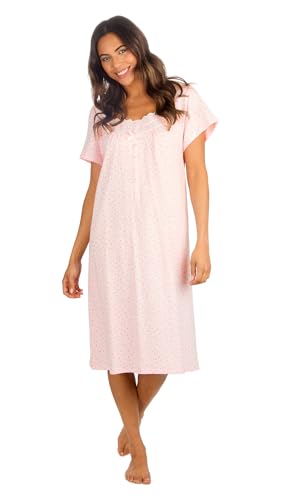 Chemise de nuit coton avec dentelle le cadeau douceur parfait pour elle
