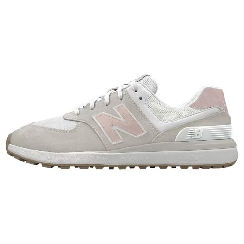 Image of New Balance 574 Greens v2 Womens Shoes Size 7.5, Color: Sand Tan /Pink