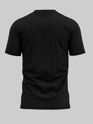 Image of Noble Monk Men's Regular Fit Band Neck T-Shirt | Half Sleeve | Casual T-Shirt