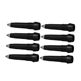 ULTECHNOVO 8 Piezas Consejos para Caminar Bastones Trekking Bastones de Senderismo Consejos para Palos nórdicos para Caminar Tips for Trekking Poles Black