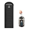 Warm Weather Sleeping Bag – Portable, Waterproof, Compact Lightweight, Comfort with Compression Sack – Great for Outdoor Camping, Backpacking & Hiking-83 L x 30″ W Fits Adults