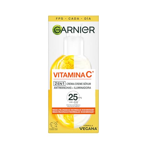 Garnier , 2-in-1-Gesichtsserum zum Aufhellen und gegen Hautunreinheiten, mit 20% Vitamin C und SPF25, nicht fettend, klinisch getestet… – Ansicht 3