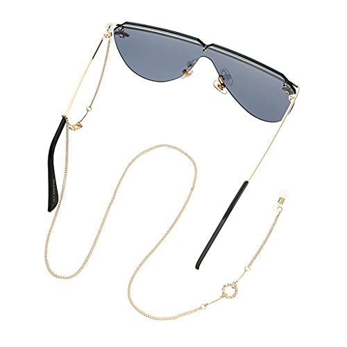 Body Chain Damen Kette - Goldfarbene einfache Strandkette mit Kreuzband für Taille und Bauch - Schwarze Harnaskette - Edler Schmuck für Damen - Accessoires