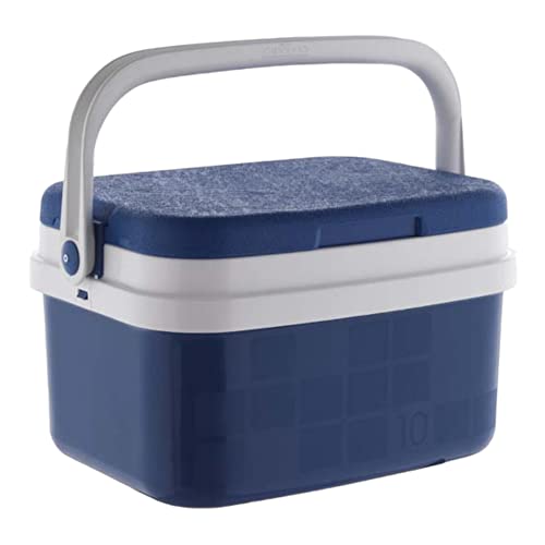 TIENDA EURASIA - Nevera Portatil Rigida Ligera con Asa Ergonomica, Aislamiento de Poliestireno, Comodo Sistema de Cierre, 5, 10 y 24 litros (10 litros - 22 x 28 x 36,5 cm)