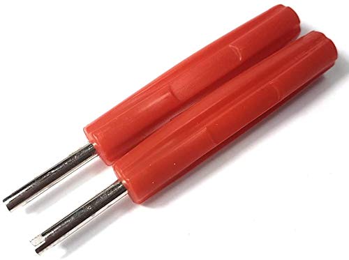 2 extractores de válvulas de llanta Factory, Juego de Herramientas para desatornillar, reparación de neumáticos, Destornillador Rojo Cover
