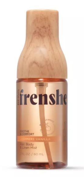 Being Frenshe Cashmere Vanilla Mist Duo | BODY AND LINEN MIST Soothe And Comfort Hair, 5 fl oz | Full Size & 2 fl oz Mini