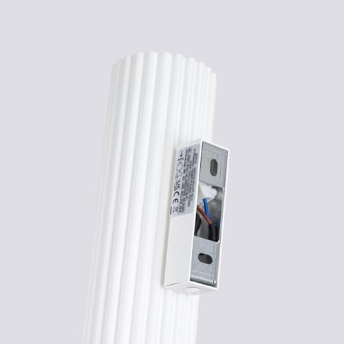 Aplique pared interior aluminio blanco contra sombras en pasillos estrechos 6