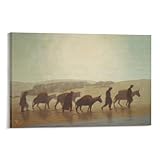 平山郁夫 ポスター (10) クール 壁アート キャンバス パネル オフィス装飾 ぶら下がる 版画 ギフト16x24inch(40x60cm)