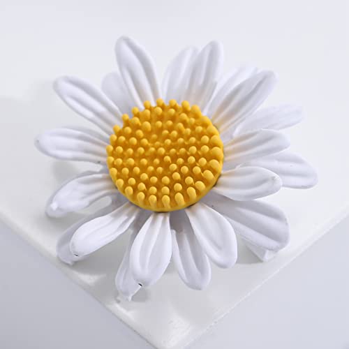 Image of Colorful Daisy Sunflower Brooch Pins - Bohemian Style Flower Lapel Pins Badge Dress Neckline Pin for Women Girls