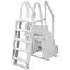 Ocean blue Above Ground Swimming Pool Mighty Step and Safety Ladder Set (30-inch Wide)