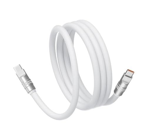 240W USB C - Tpe-c �����P�[�u�� 1.2M/2M �^�u���b�g�p�t�̃V���R�[�� �P�[�u��(White,1.2m)