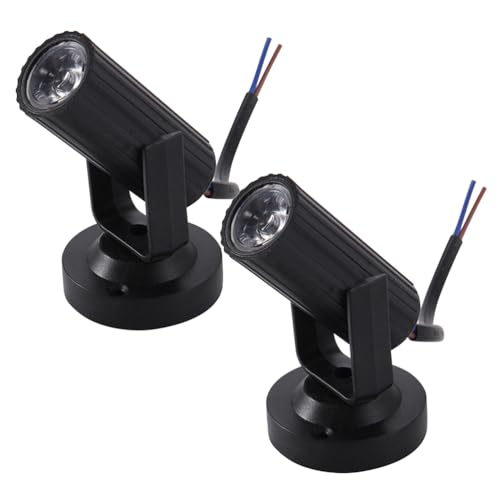 OSALADI 2 Stücke Punktstrahler Club Lichtstrahl Mini Für Lichter Bar Scheinwerfer Show Dj Beleuchtung Karaoke Home Dance Theater Kino Pinspot Hochzeit Party Disko