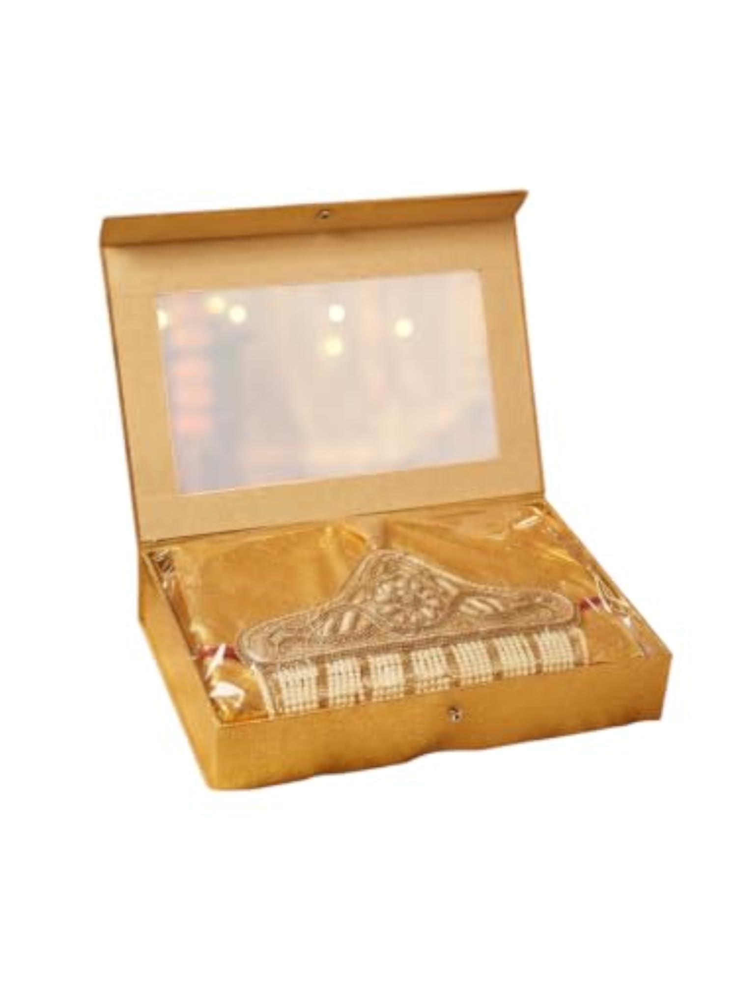 Designer Pearl Beaded Sehra for Groom with Gift Box