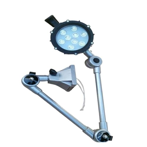 Foco industrial LED de brazo largo para iluminar talleres mecánicos y fresadoras