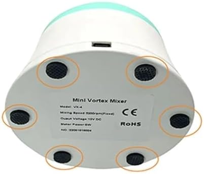 Portable Magnetic Stirrer 3000RPM Mini Vortex Mixer for Lab, Electric Liquid Orbital Shaker for Ink, Color Pigment Bottle, Black & White, Ideal for Mixing & Dispensing