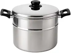 Panela Forma de Pudim Banho Maria com alça e tampa(nº 20 e 22), em Alumínio Polido(3,8L)