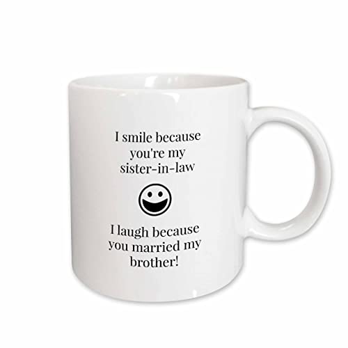 3dRose Funny saying for sister in law 15oz Mug