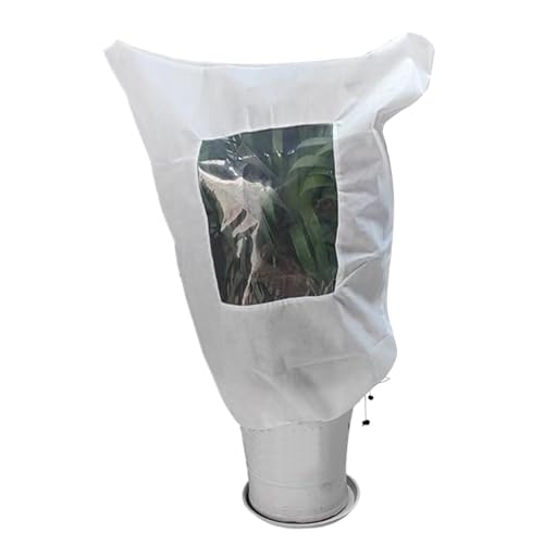 Plant Freeze Protection, Outdoor Freeze Cover, Large Size Winter Shield Strong Guard, Fabric Material Windproof Drawstring Design, Plant Cover Garden Greenhouse, Frost Barrier for Raised