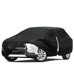 6 Layers Car Cover Waterproof All Weather for Automobiles, SUV Size A6 Universal Fit for Toyota RAV4 /4Runner, Honda CRV, Hyundai Santa Fe, Nissan Rogue, Audi Q5 (182-190 inch)