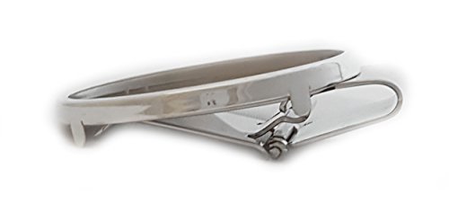 1 oz American Silver Eagle Silver Dollar Coin Money Clip Hinge Back Sterling Silver/Rhodium Plated Without Coin2