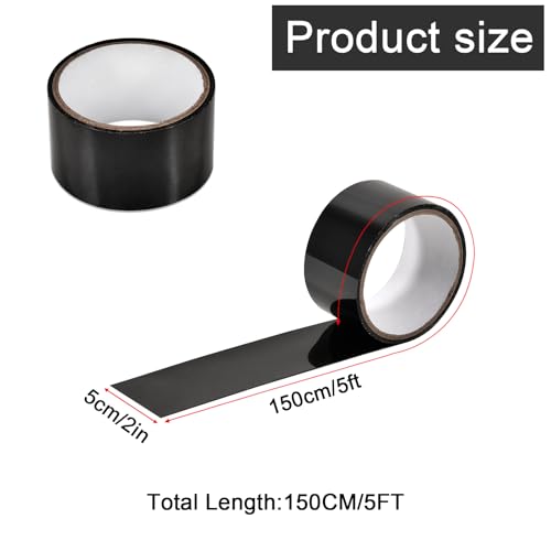 kingsea 2 Pack Self Welding Tape Black,5cm×150cm Repair Adhesive Tape for Water Pipe,Plastic,PVC,Waterproof Tape for Sealing