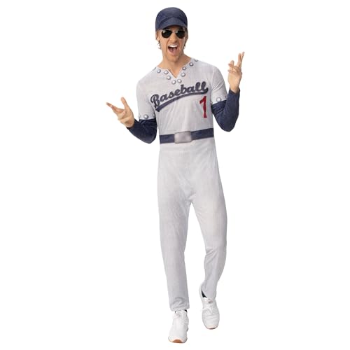 Rubie's AF150 Costume de superstar de baseball pour homme, multicolore, taille XL, Halloween
