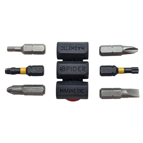Pinza magnética Spider para evitar la pérdida de puntas de destornillador en el taladro 5